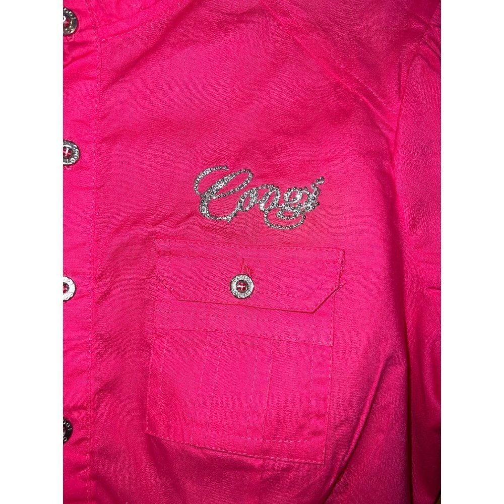 COOGI Pink Rhinestone Blouse — Small - Picture 6 of 14
